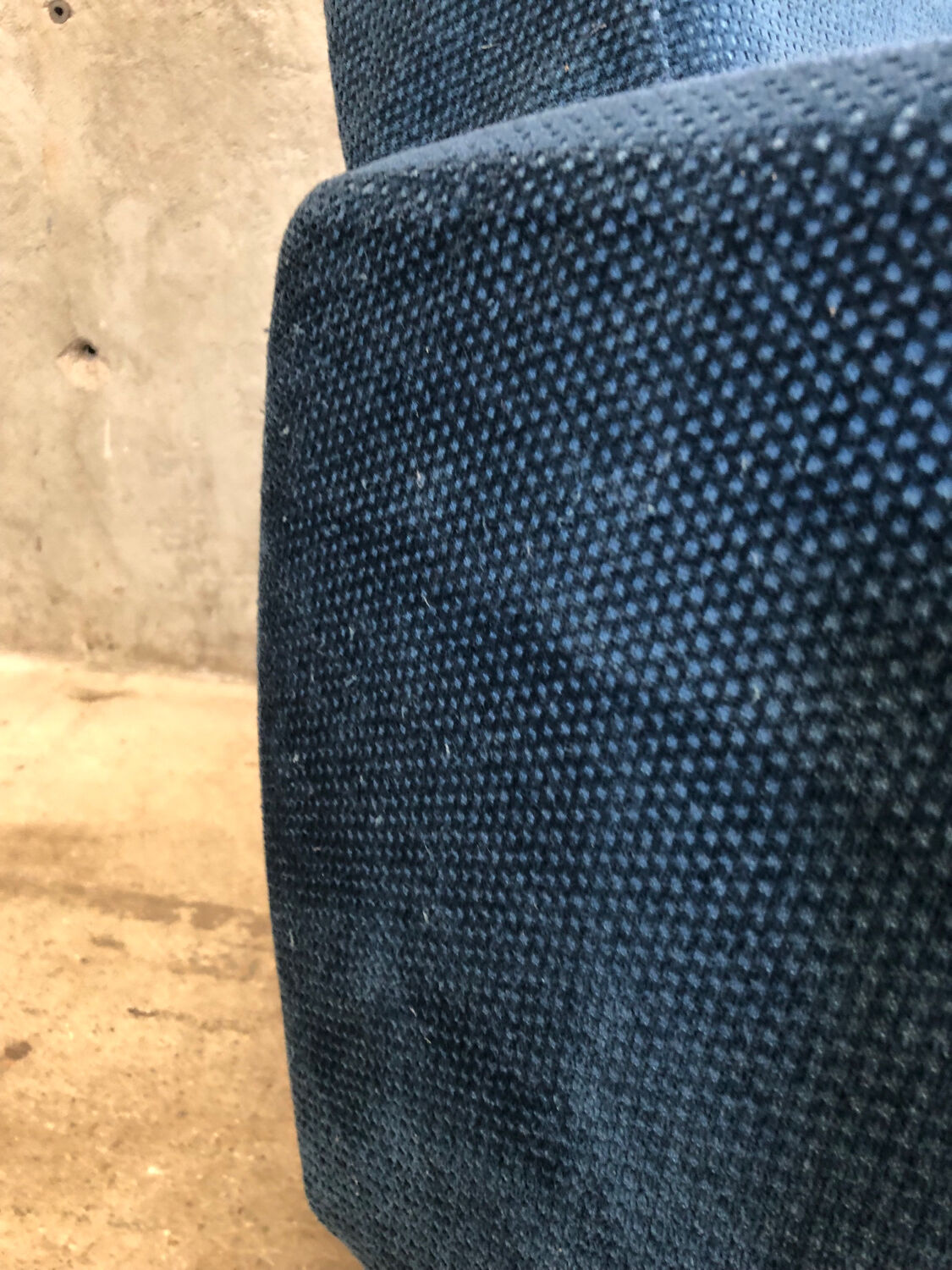 Vintage Italian Blue Armchair circa 1950