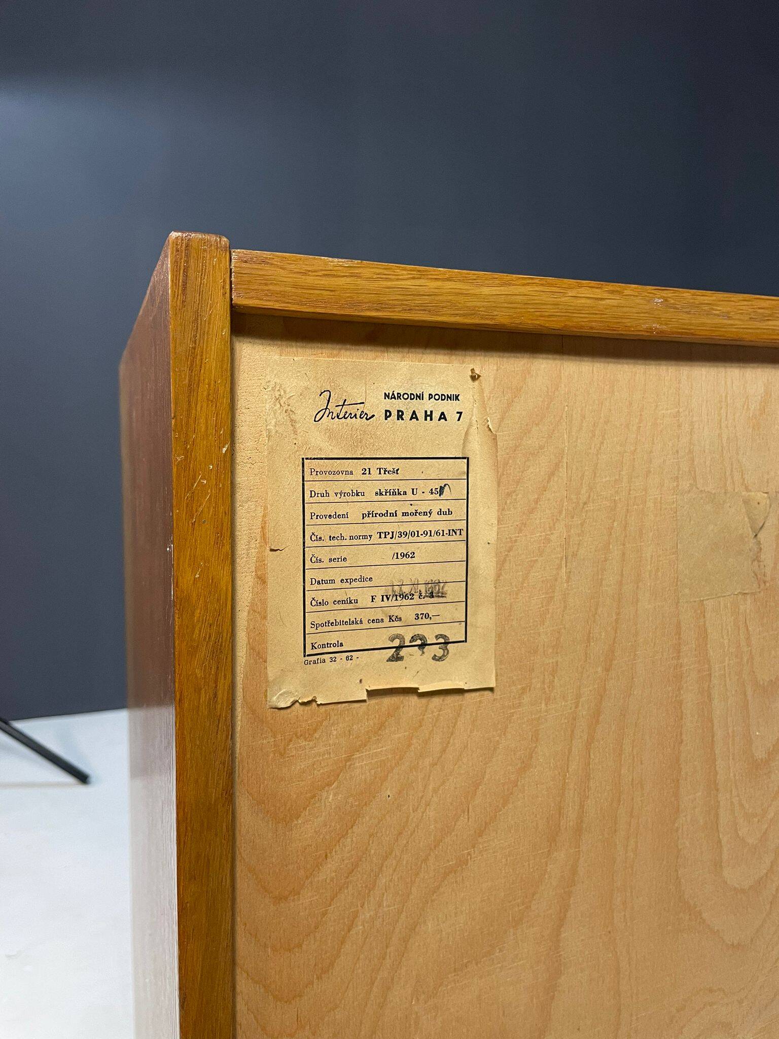 U-458 sideboard by Jiří Jiroutek, Czechoslovakia, 1960s