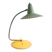 Lampe de table en forme de soucoupe perforée Anvia Nederland, Pays-Bas, années 1950.