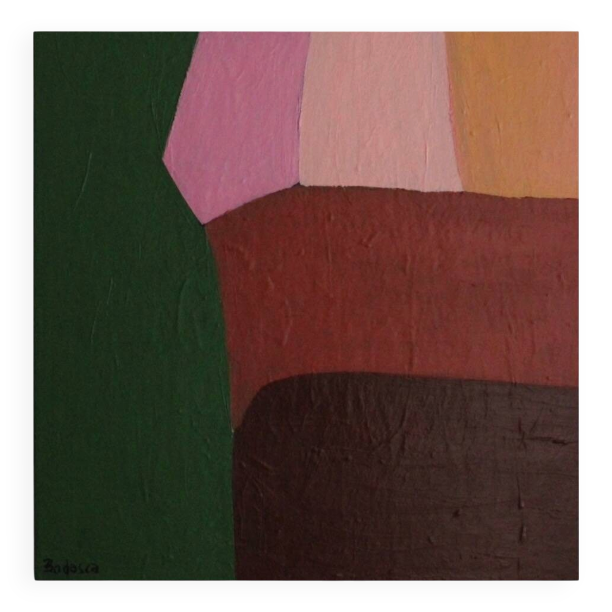 Abstract painting "late in the afternoon"