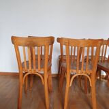 Set of 10 baumann bistro chairs