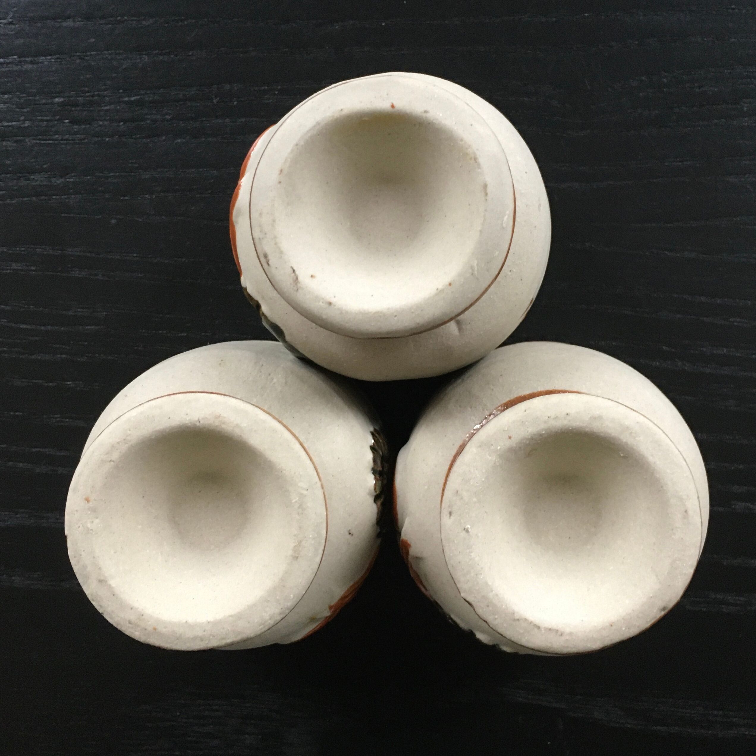 Set of 3 Scandinavian egg cups
