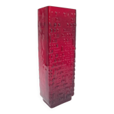 Vase brutaliste en verre Emil Funcke pour Gral Glass