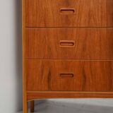 Swedish teak tallboy by Treman