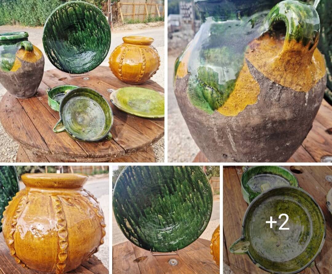 Vase, glazed terracotta pottery