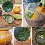 Vase, glazed terracotta pottery