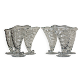 6 Bormioli Rocco Italy Glass Ice Cream Cups