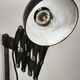1930s Bauhaus Industrial Scissor Arm Wall Lamp, Black Enamel, Czechoslovakia