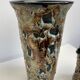 Fat lava ceramic vase and pitcher