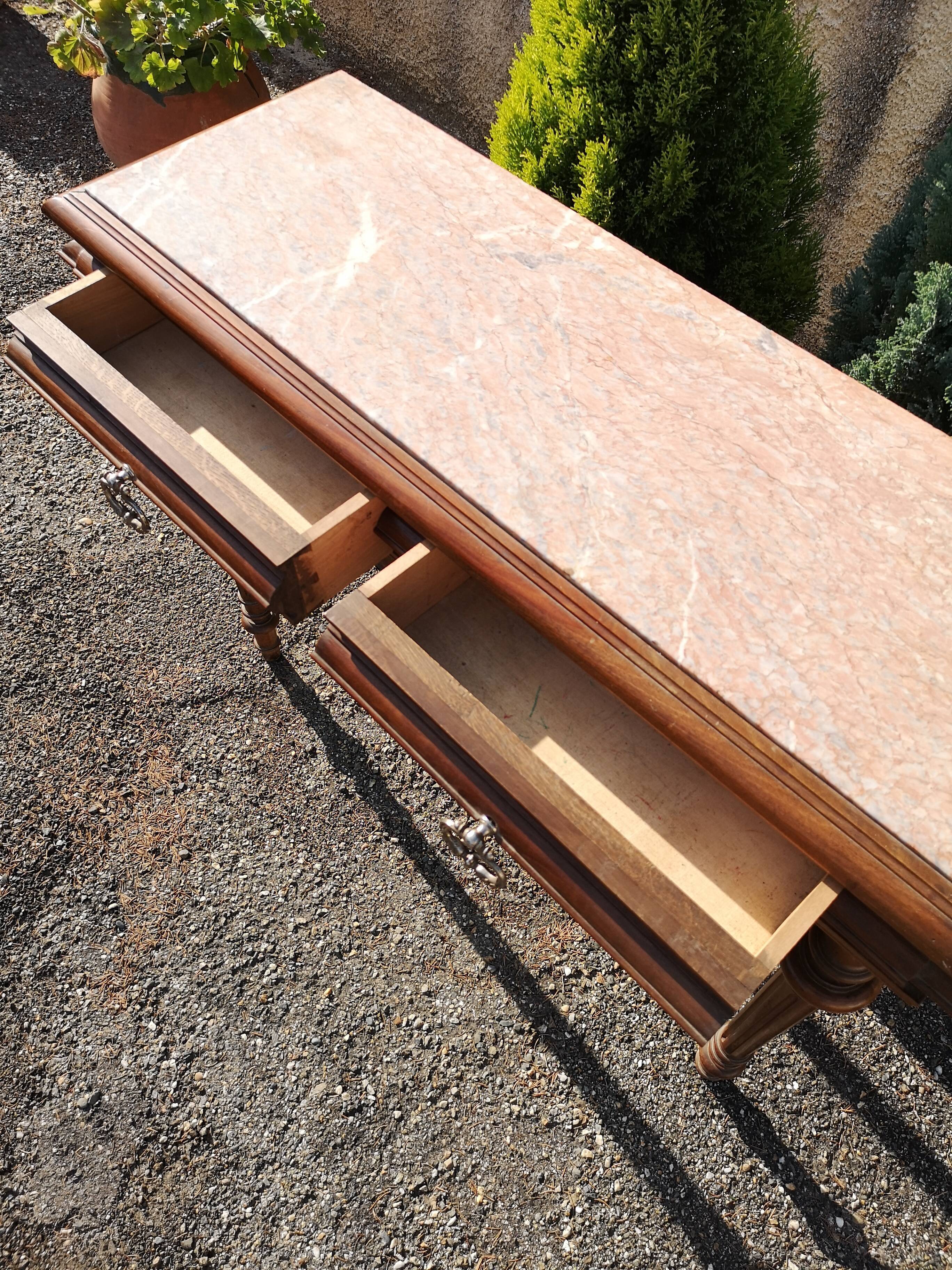 Console en marbre des années 1950