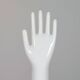 Pair of authentic vintage jewellery displays in industrial porcelain representing hands.
