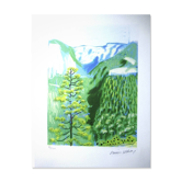 Lithograph by David Hockney, signed and numbered.