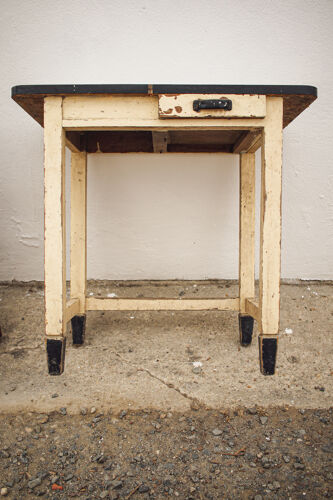Small patinated desk