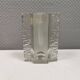 Pukeberg Walther Glass rectangular “solifleur” glass vase with one stem.