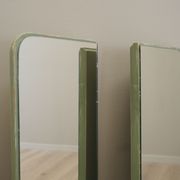 Set of two mirrors in pine frame 1970s Denmark
