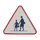 Panneau routier ancien école plaque