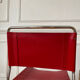 Paire de chaises vintage en métal et cuir