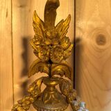 Louis XVI style console in gilded and carved wood