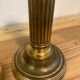 Pair of Louis XVI candlesticks in gilded bronze