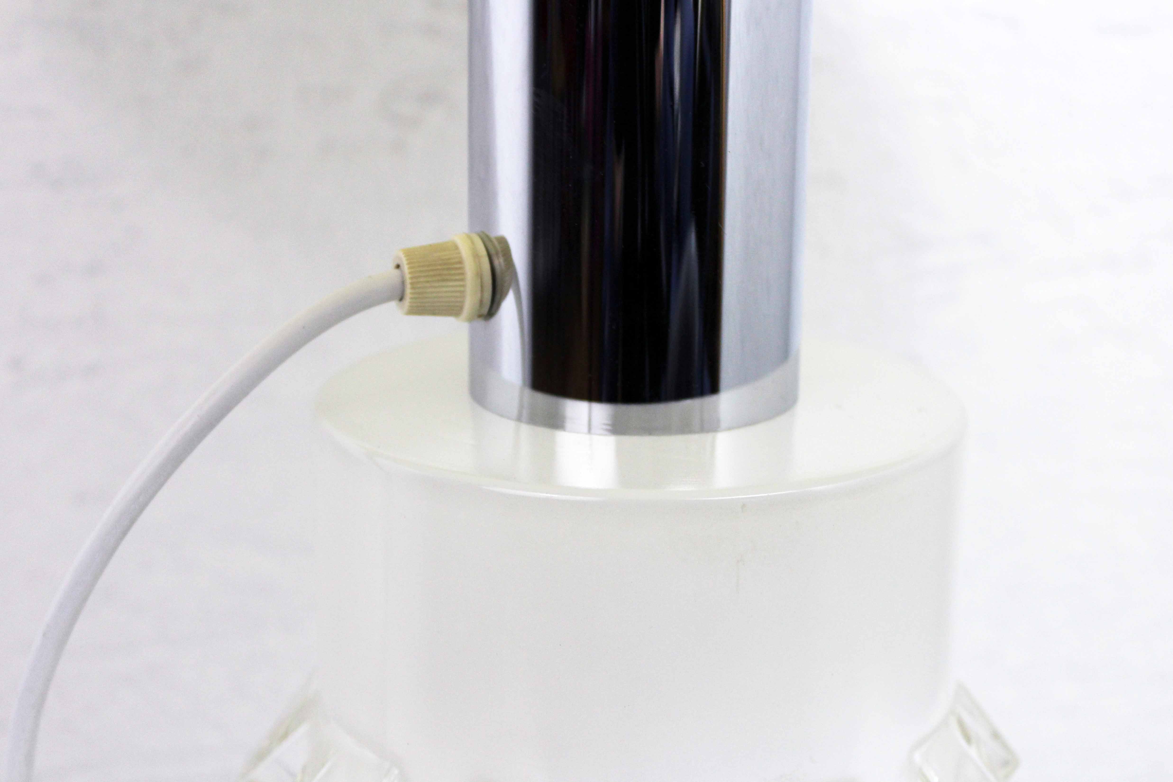 Glass table lamp 1970