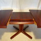 Vintage Scandinavian Baumann stretch table in rosewood