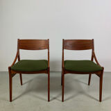 Set of 4 teak dining chairs by Vestervig Eriksen Denmark 1960