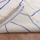 Handmade Moroccan wool rug, large size 250x150 cm, handcrafted.