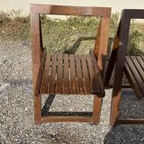 Set of 3 design folding chairs