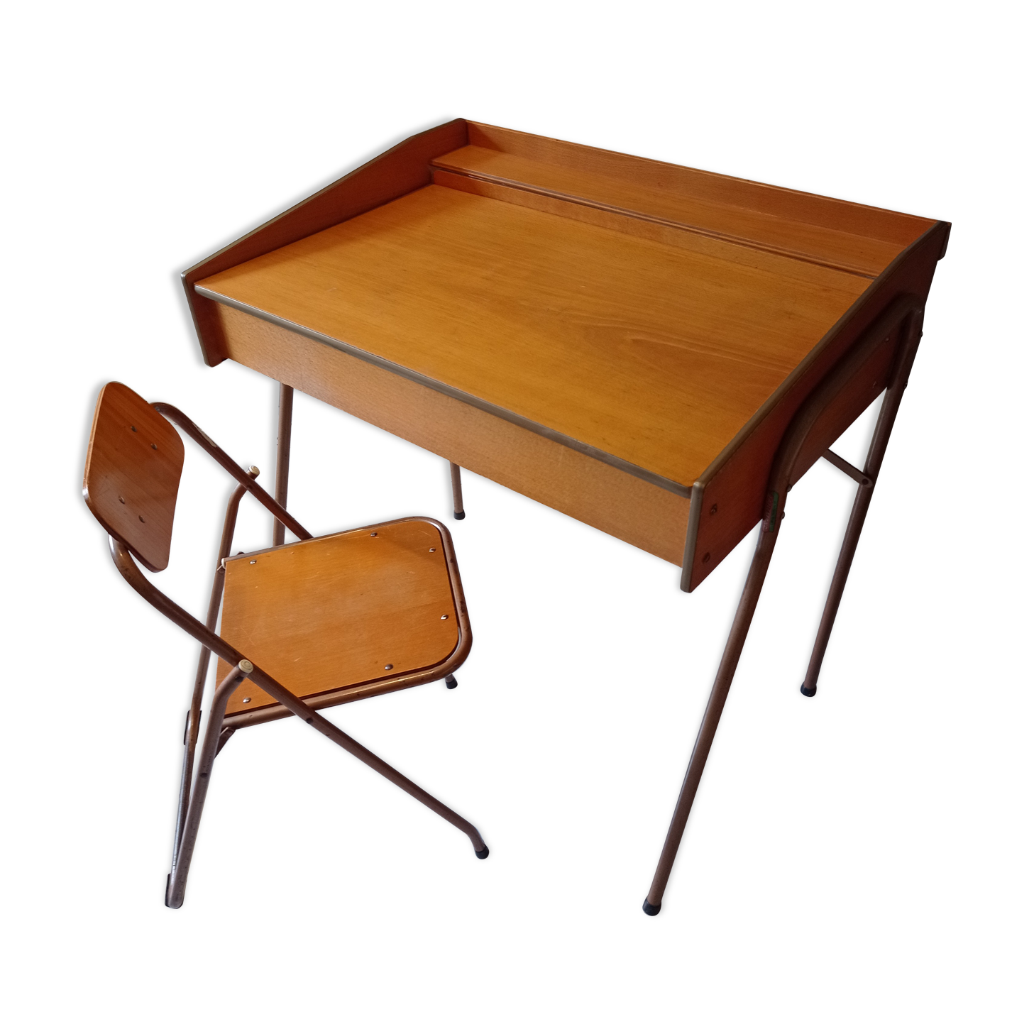 Bureau et chaise enfant vintage design lallemand