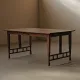 Arts & Crafts table in solid oak, around 1900