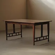 Table Arts & Crafts en chêne massif, vers 1900