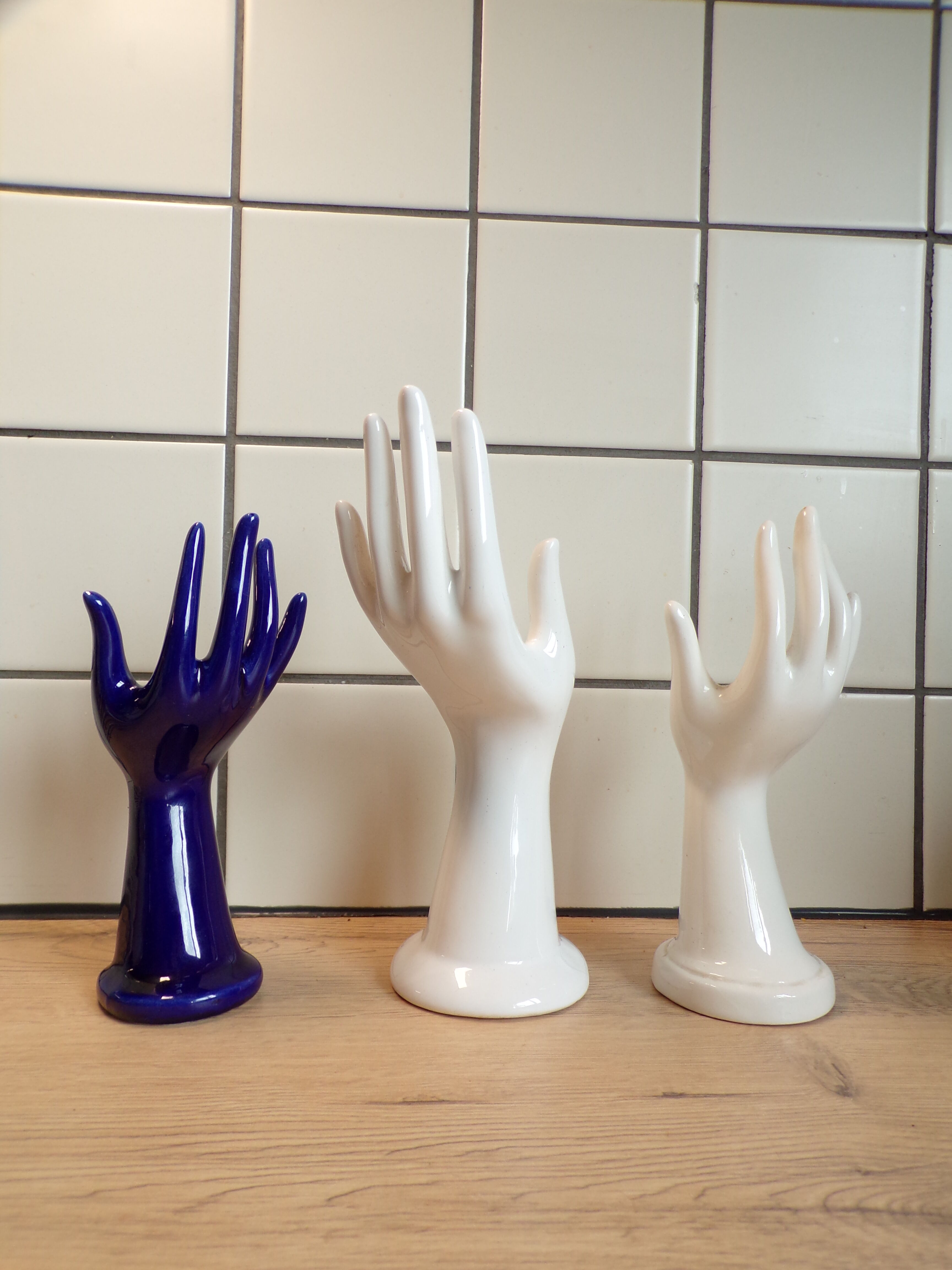 Set 3 ceramic ring hands
