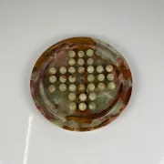 Vintage marble onyx solitaire game