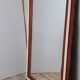 Miroir Louis Philippe H112xL76 laque bordeaux blanc crème