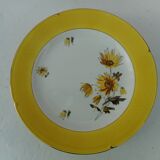 Set of six flat earthenware plates