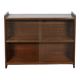 Glass bookcase, glass floor shelves by FD Rozaffy, 1960s