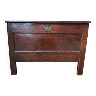 Banc coffre Louis XIII en chêne massif