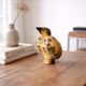 Decorative bird in glazed earthenware, Europe, around 1960.