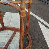 Gueridon ancien style louis xvi avec plateau marbre