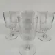 8 large crystal glasses from Baccarat, Champigny model.