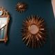 Large sun mirror with shutters - Mid century / Regency - Decknudt