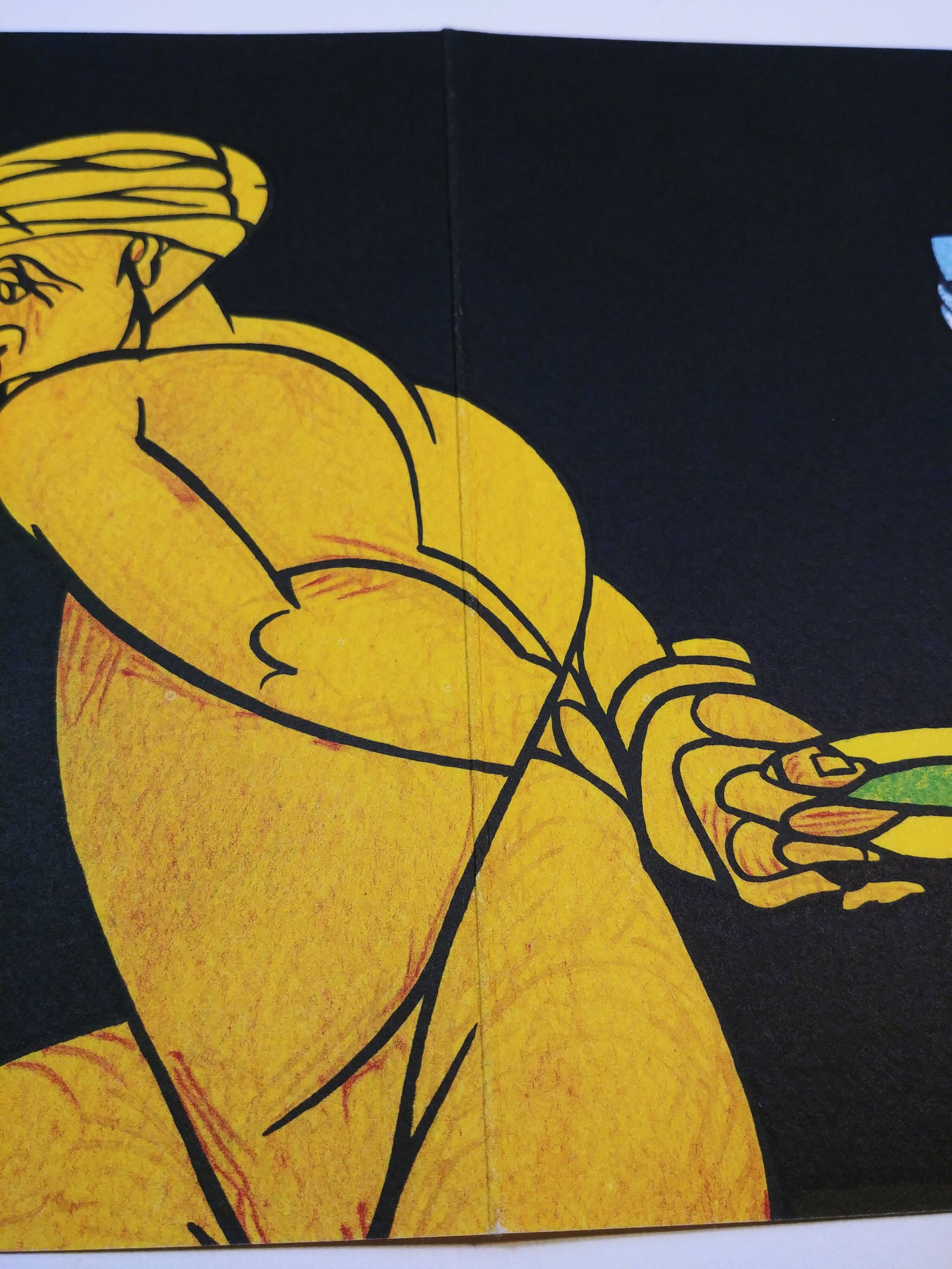 Card invitation exhibition Adami - 1983 - Maeght gallery