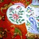 Antique cloisonné porcelain plate
