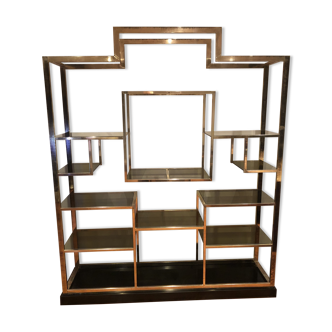 Brass bookcase Kim Moltzer, 1970