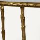 Maison Baguès coffee table in gilded bronze and aged mirror – 1950s