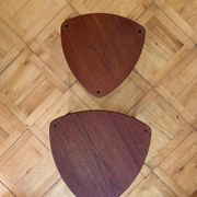Danish Mid-Century Beside Teak Tables by Ejnar Larsen & Aksel Bender Madsen