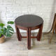 Table basse guéridon art déco en palissandre, 1920s