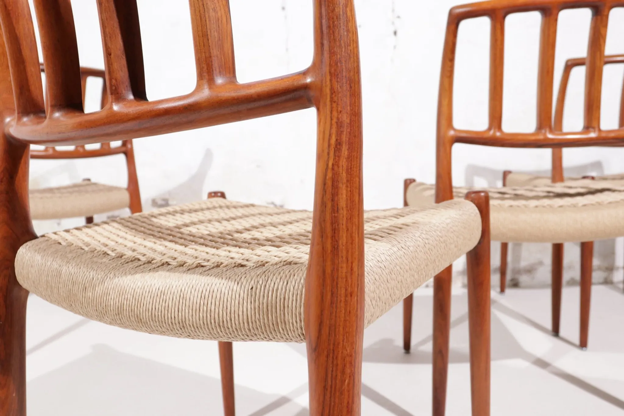 Set of 4 Niels Moller Model 83 rosewood dining chairs, Denmark, 1975