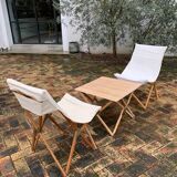 Ensemble 2 fauteuils pliants et une table pique-nique pliante