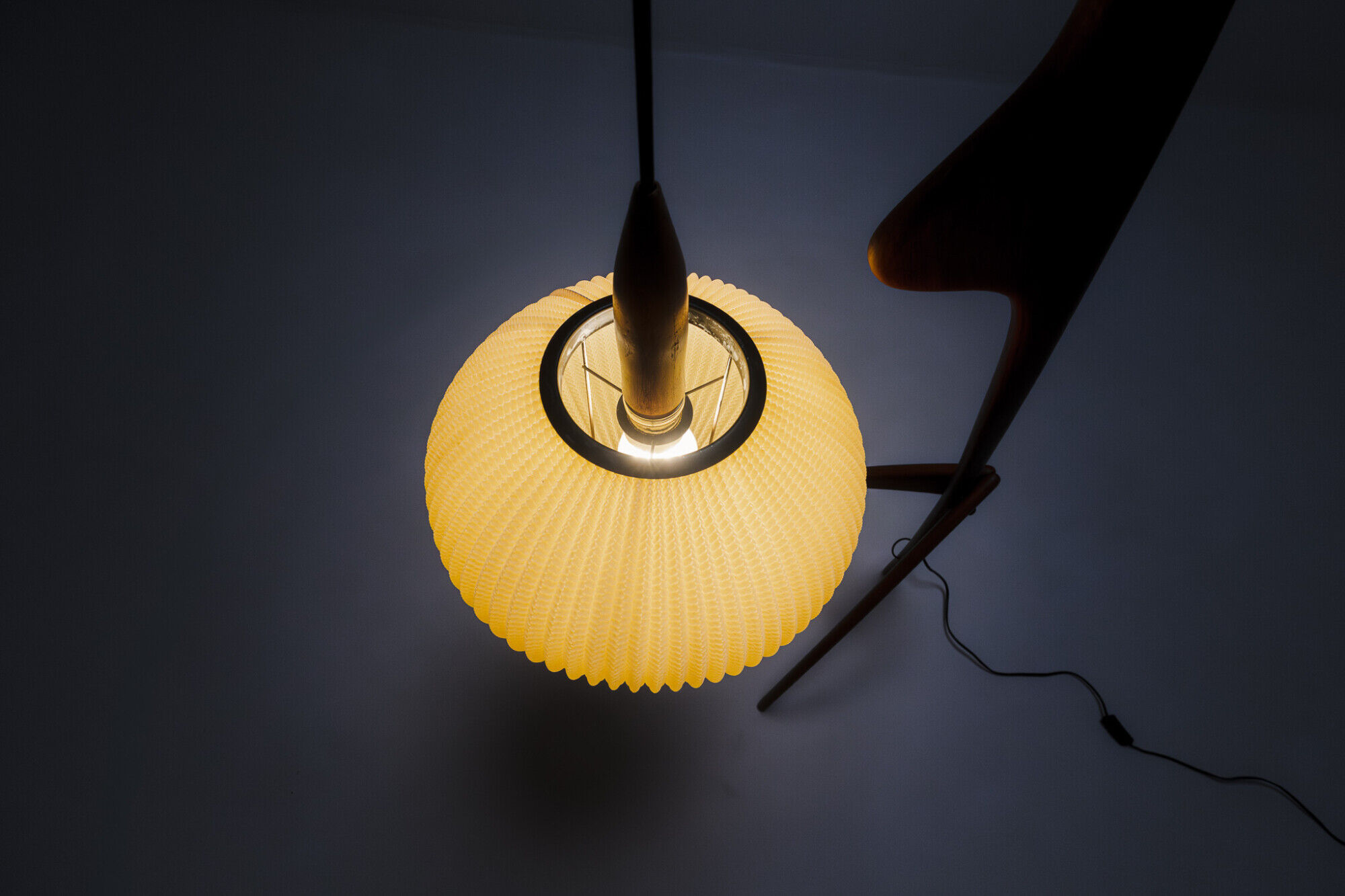 Floor lamp Praying Mantis by Rispal, France, 1950s
